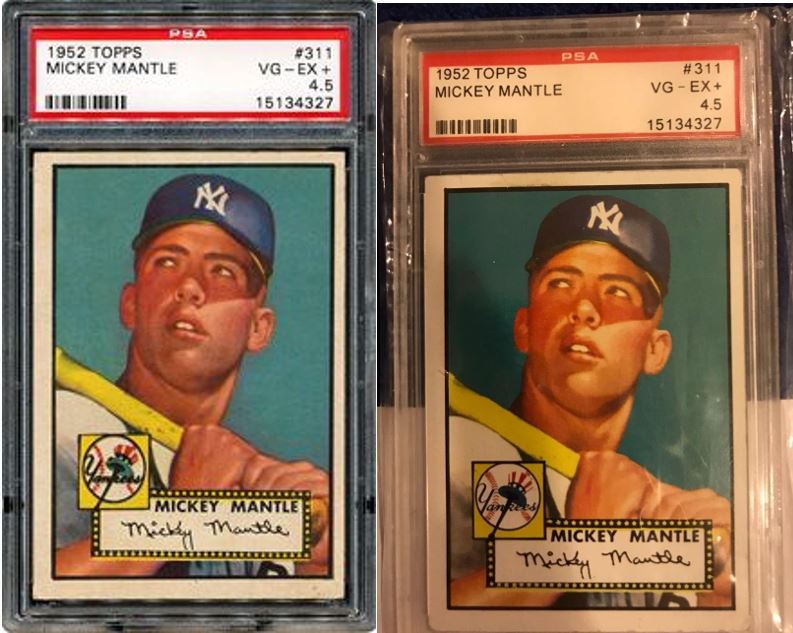 CSG Certifies a Distinctively Altered 1952 Topps Mickey Mantle Card