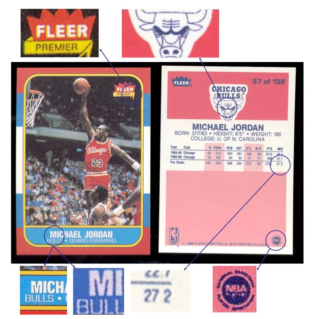 Michael Jordan 1986-87 Fleer Rookie Card #57 SGC 8
